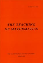 The Teaching of Mathematics